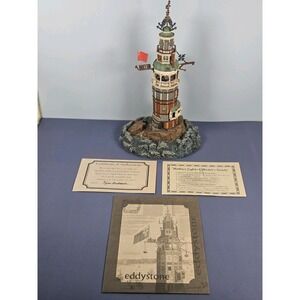 Vintage 10th anniversary Harbour Lights - Eddystone, England Lighthouse #636